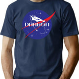 Dragon T-Shirt - Retro Graphic Tee for Men & Women - Navy