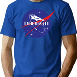 Dragon T-Shirt - Retro Graphic Tee for Men & Women - Blue