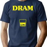 Dram T-Shirt - Retro Graphic Tee for Men & Women - Navy