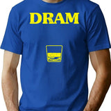 Dram T-Shirt - Retro Graphic Tee for Men & Women - Blue