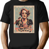 Dramatic Post T-Shirt - Retro Graphic Tee for Men & Women - Black