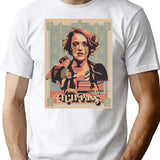 Dramatic Post T-Shirt - Retro Graphic Tee for Men & Women - White