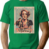 Dramatic Post T-Shirt - Retro Graphic Tee for Men & Women - Green