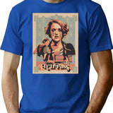 Dramatic Post T-Shirt - Retro Graphic Tee for Men & Women - Blue