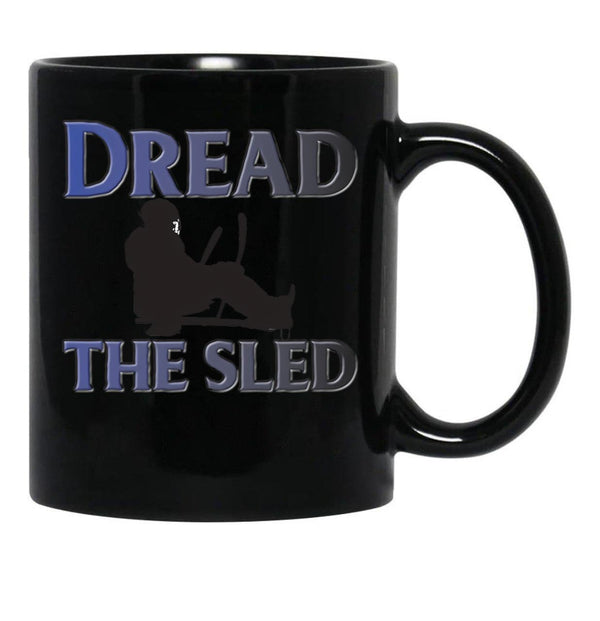 Dread The Sled Hockey Black Coffee Mug, Gift Coffee Mug - Black