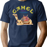 Dromedary Camel Crush Cigarette Joe Camel Design T-Shirt - Navy