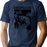 Dropdead Band Classic T-Shirt - Retro Graphic Tee for Men & Women - Navy