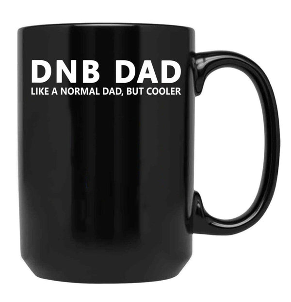 Drum And Bass Dad Drum Bass Funny Dnb Dad Black Coffee Mug, Gift Coffee Mug - Black