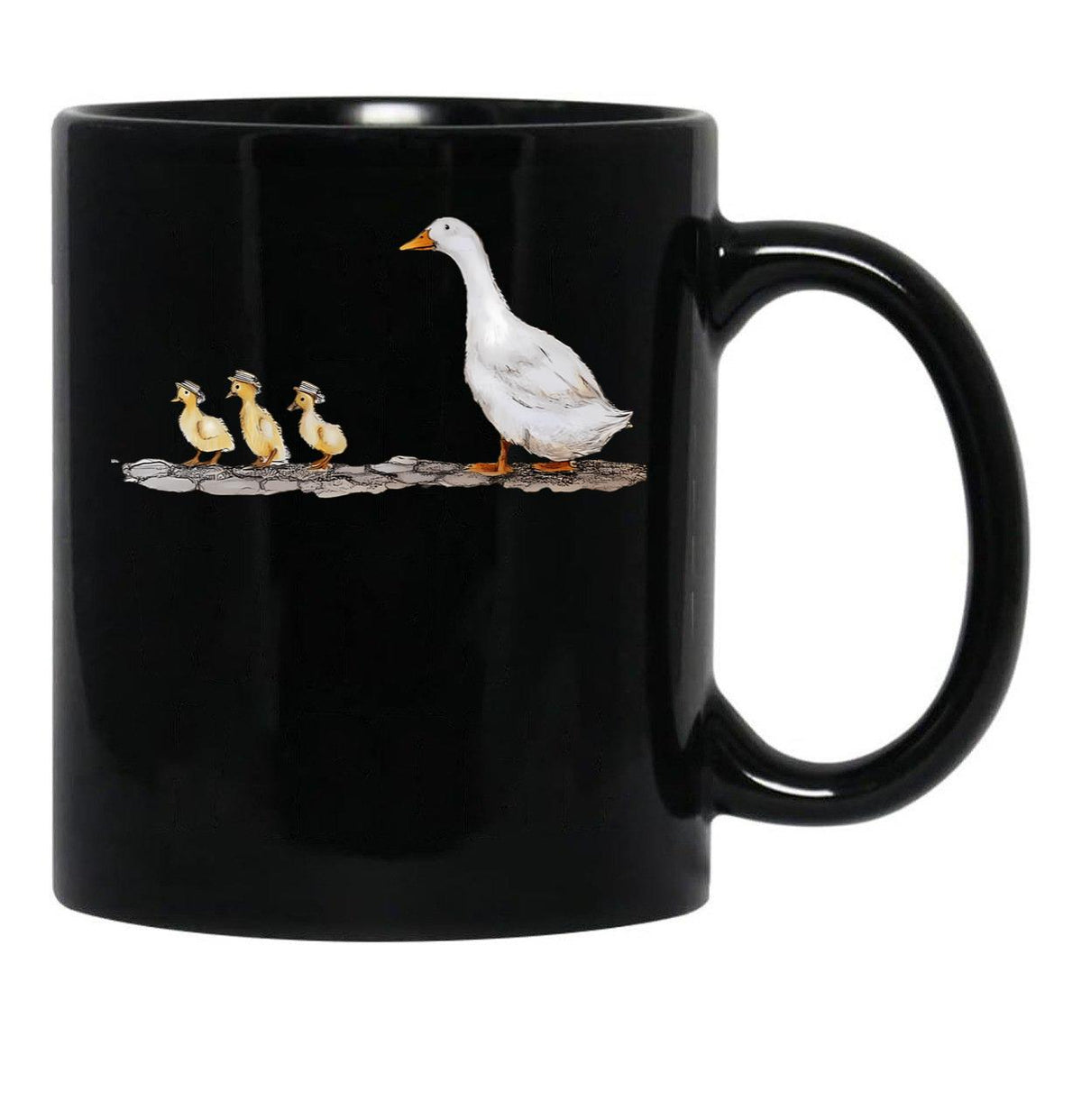Duck Black Coffee Mug, Gift Coffee Mug - Black