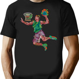 Dunk - Stylized Art Bootleg Graphic T-Shirt - Black