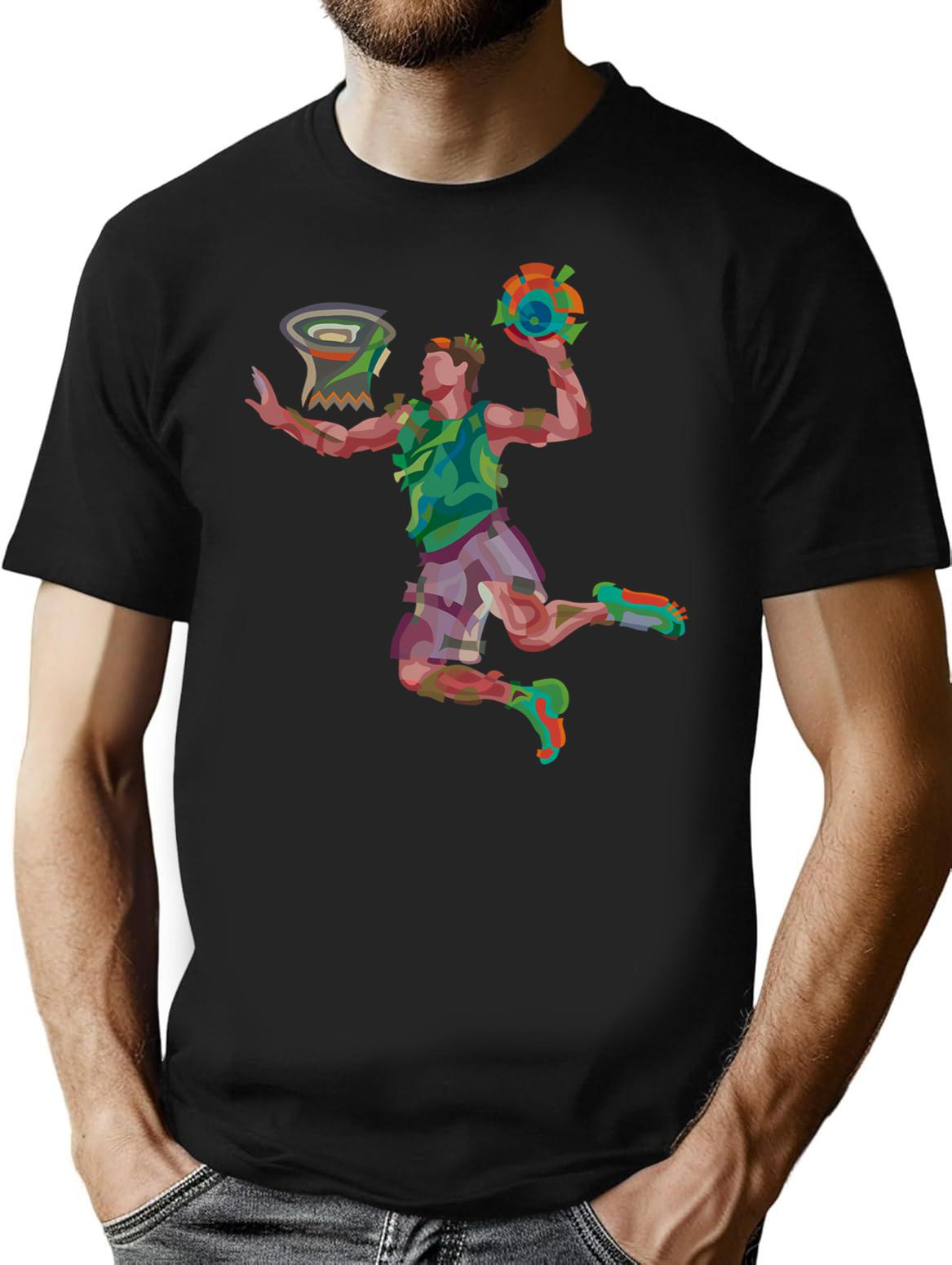 Dunk - Stylized Art Bootleg Graphic T-Shirt - Black