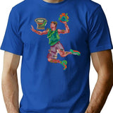 Dunk - Stylized Art Bootleg Graphic T-Shirt - Blue