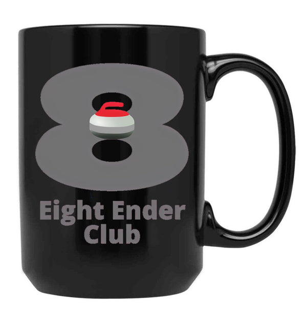Eight Ender Club Black Coffee Mug, Gift Coffee Mug - Black