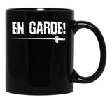 En Garde T-Shirt Funny Fencer Gift Black Coffee Mug, Gift Coffee Mug - Black