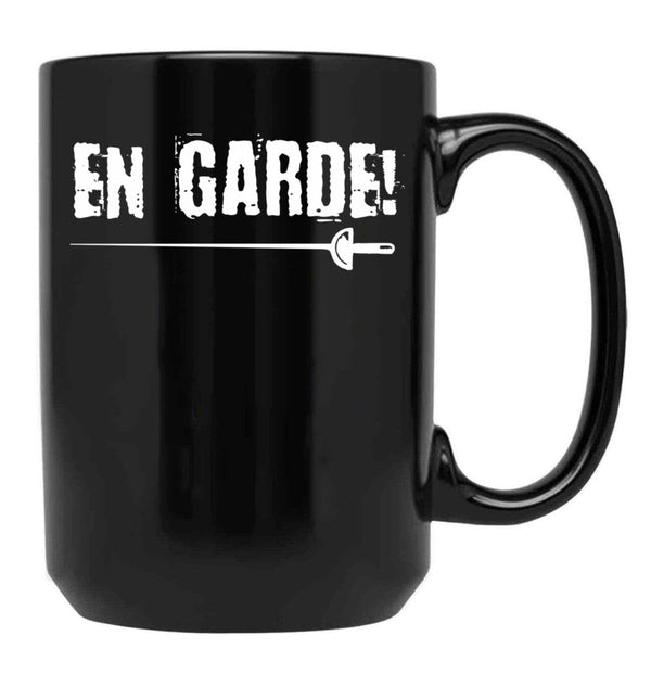 En Garde T-Shirt Funny Fencer Gift Black Coffee Mug, Gift Coffee Mug - Black
