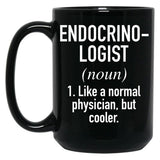 Endocrinologist Defined Black Coffee Mug, Gift Coffee Mug