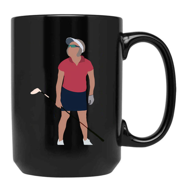 Entitled Housewife Golf Black Coffee Mug, Gift Coffee Mug - Black