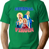 Eternal Virgin Minimalist Graphic T-Shirt - Unisex Streetwear Tee - Green
