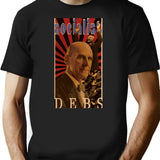 Eugene V. Debs Bootleg Rock Style Design Bootleg Graphic T-Shirt - Black