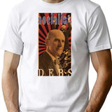 Eugene V. Debs Bootleg Rock Style Design Bootleg Graphic T-Shirt - White