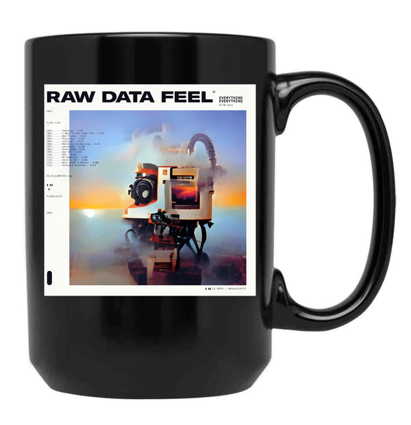 Everrything Raw Black Coffee Mug, Gift Coffee Mug - Black