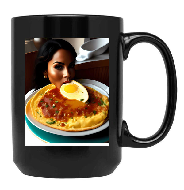 Everything Is Better With Bacon Eggs Black Coffee Mug, Gift Coffee Mug - Black