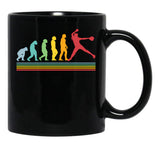 Evolution Fastpitch Softball Pitcher Black Coffee Mug, Gift Coffee Mug - Black