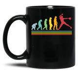 Evolution Fastpitch Softball Pitcher Black Coffee Mug, Gift Coffee Mug