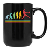 Evolution Fastpitch Softball Pitcher Black Coffee Mug, Gift Coffee Mug - Black