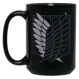 Exploration Battalion - Snk - Bw Classic Black Coffee Mug, Gift Coffee Mug