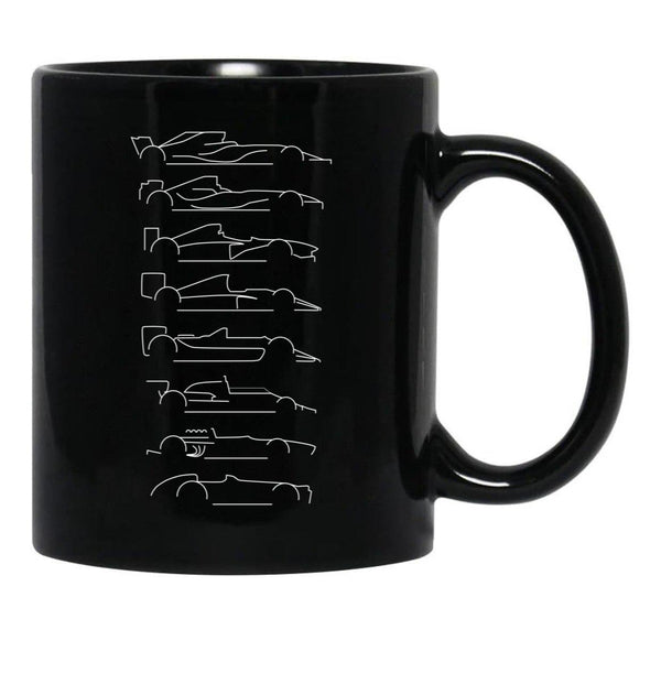 F1 Decades Black Essential Black Coffee Mug, Gift Coffee Mug - Black