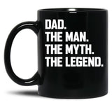 Father Black Coffee Mug, Gift Coffee Mug