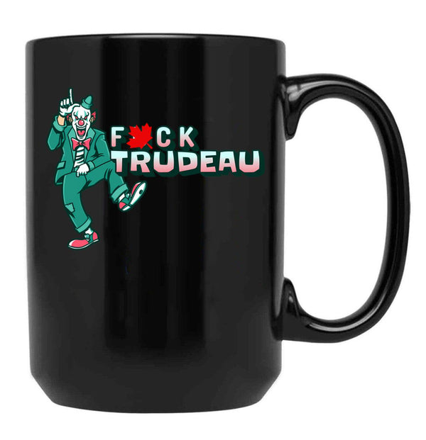 Fck Trudeau Clown Black Coffee Mug, Gift Coffee Mug - Black