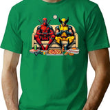 Flippant Ddeadpoolwolverine Bootleg Graphic T-Shirt - Green