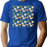 Flower Is My Heart The Meaning Of Sunflowers Bootleg Graphic T-Shirt - Blue