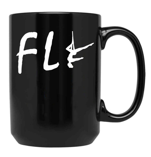 Fly Aerialist Aerial Silk Girl Aerial Silks Aerial Silks Circus Funny Lyra Black Coffee Mug, Gift Coffee Mug - Black