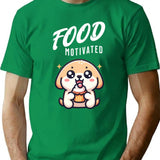 Food Motivated Bootleg Graphic T-Shirt - Green