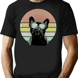 French Bulldog Lovers 80S Style Vintage Minimalist Graphic T-Shirt - Unisex Streetwear Tee - Black
