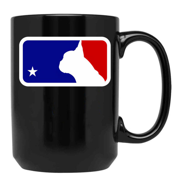 French Bulldog Usa Black Coffee Mug, Gift Coffee Mug - Black