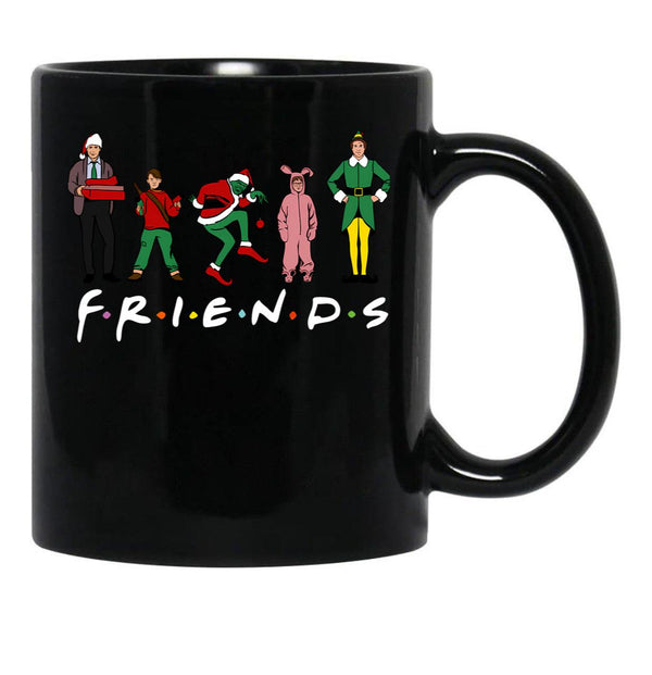 Friend Movies Christmas Gift Black Coffee Mug, Gift Coffee Mug - Black