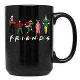 Friend Movies Christmas Gift Black Coffee Mug, Gift Coffee Mug - Black