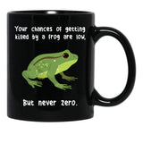 Frog Never Zero Black Coffee Mug, Gift Coffee Mug - Black
