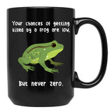 Frog Never Zero Black Coffee Mug, Gift Coffee Mug - Black