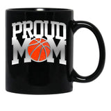 Fun Basketball Mom Gift Awesome Design Cool Quote Meme Black Coffee Mug, Gift Coffee Mug - Black