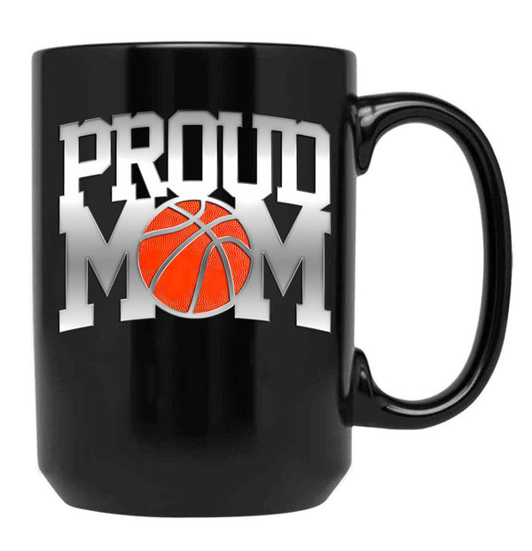 Fun Basketball Mom Gift Awesome Design Cool Quote Meme Black Coffee Mug, Gift Coffee Mug - Black