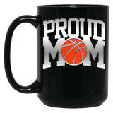 Fun Basketball Mom Gift Awesome Design Cool Quote Meme Black Coffee Mug, Gift Coffee Mug
