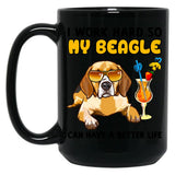 Funny Beagle Tshirt Beagle Lover Design I Work Hard So My Beagle Can Have A Better Life Black Coffee Mug, Gift Coffee Mug
