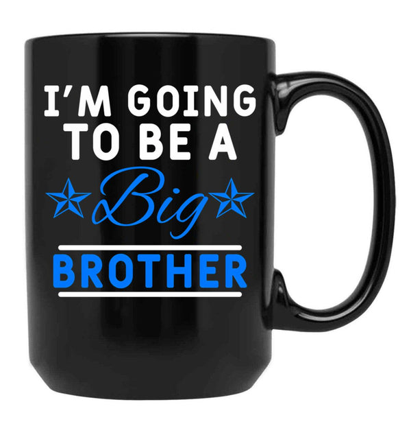 Funny Big Brother Black Coffee Mug, Gift Coffee Mug - Black