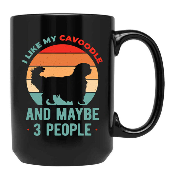 Funny Cavoodle Black Coffee Mug, Gift Coffee Mug - Black