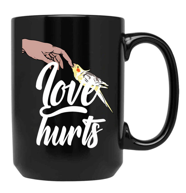 Funny Cockatiel Owner Gift Bird Mom Or Dad Shirt Black Coffee Mug, Gift Coffee Mug - Black